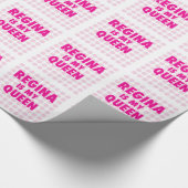 Regina is mijn koningin cadeaupapier (Hoek)