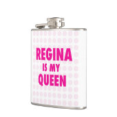 Regina is mijn koningin heupfles (Links)