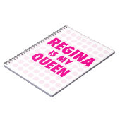 Regina is mijn koningin notitieboek (Linkerzijde)