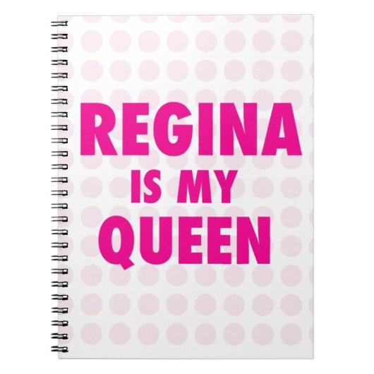Regina is mijn koningin notitieboek (Voorkant)