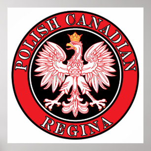 Regina Poland Canadian Eagle Poster