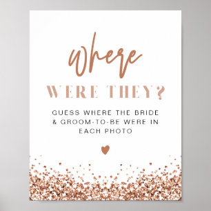 REGINA Roze Gouden Lovertjes Waar Waren Ze Bord Poster