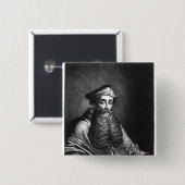 Reginald Pole illustratie Vierkante Button 5,1 Cm (Voorkant /achterkant)
