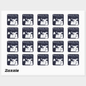 Regio 1 vierkante Sticker (Vel)