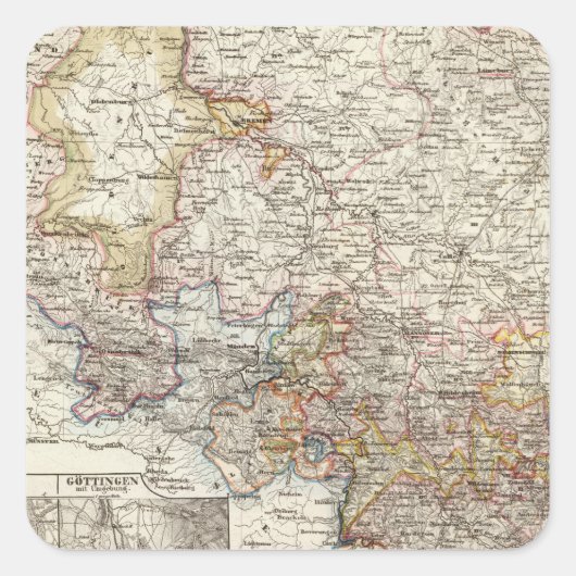 Regio Hannover Vierkante Sticker (Voorkant)