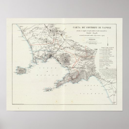 Regio Napels (Italië) Poster (Voorkant)