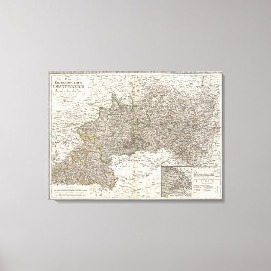 Regio Oesterreich - Wenen Canvas Afdruk (Voorkant)