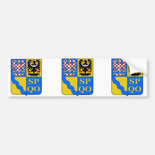 Regio Olomouc, Tsjechië Bumpersticker (Voorkant)