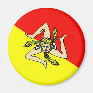 Regio Sicilië vlag italië provincie sicilia Magneet