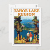 Regio Tahoe Lake Briefkaart (Voorkant / Achterkant)