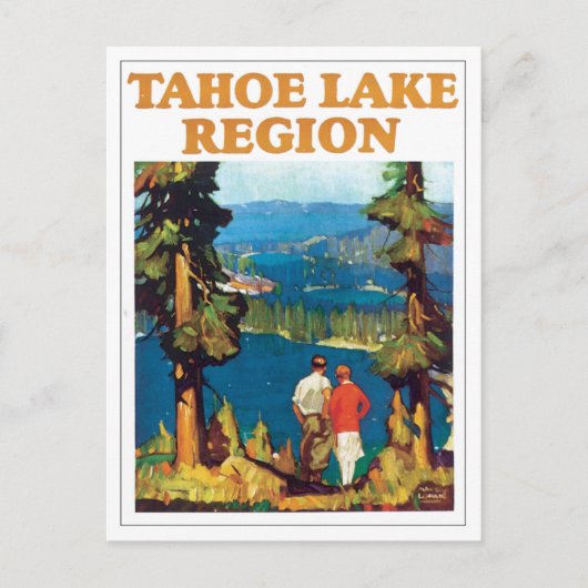 Regio Tahoe Lake Briefkaart (Voorkant)