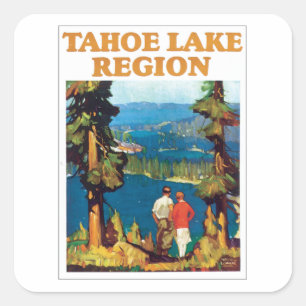 Regio Tahoe Lake  Vierkante Sticker