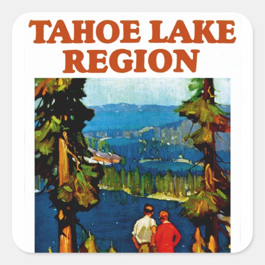 Regio Tahoe Vierkante Sticker (Voorkant)