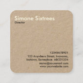 Région boisée - crème + Noir sur la carte de (Dos)