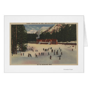 Région de ski de Snoqualmie, WA - vue de ski