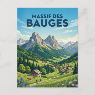 Regionaal Natuurpark Massif des Bauges Frankrijk Briefkaart