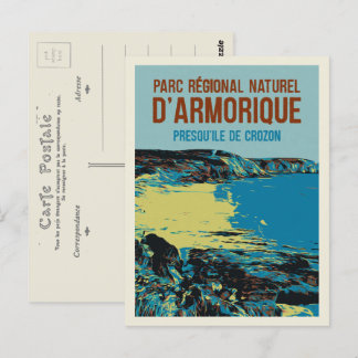 Regionaal park Armorique, Crozon Bretagne Frankrij Briefkaart
