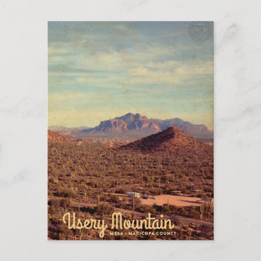  regionaal park Usery Mountain Briefkaart (Voorkant)