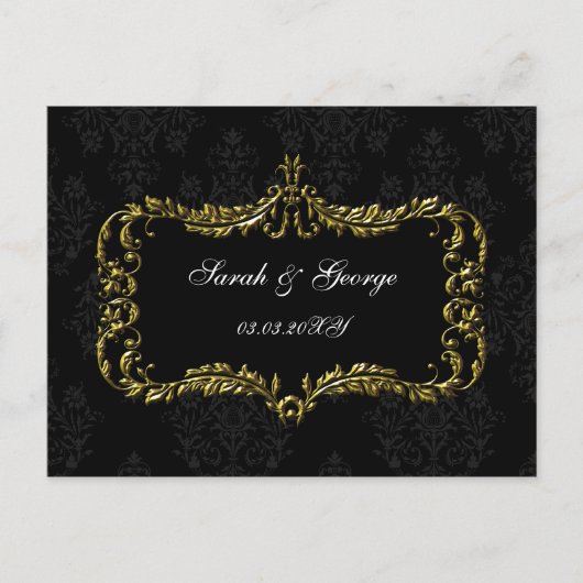 regionale bloei zwart en gouddemper , behalve datu aankondigingskaart (Voorkant)