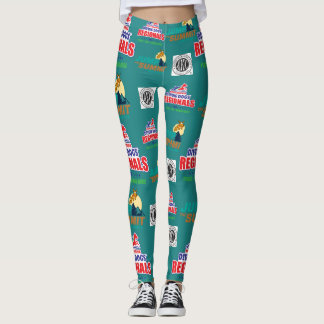 Regionals Leggings met AKC logo - Blauwgroen