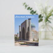 Regisplein - Samarkand, Oezbekistan, Azië Briefkaart (Staand voorkant)