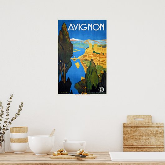 regisseur deco Frans reizen Avignon Poster (Keuken)