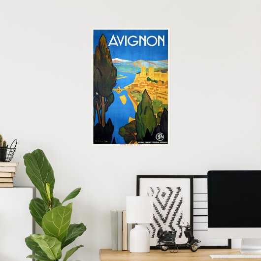 regisseur deco Frans reizen Avignon Poster (Thuiskantoor)