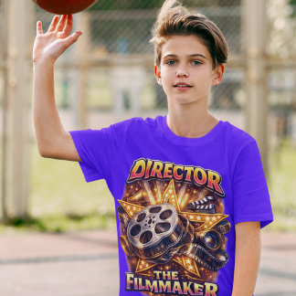 Regisseur - Het T-shirt van de Filmmaker Jongen