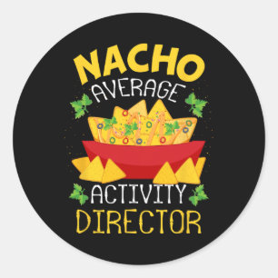 Regisseur Nacho Gemiddelde activiteit regisseur Ci Ronde Sticker