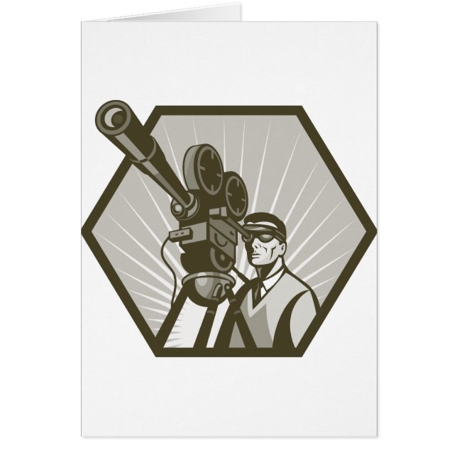 regisseur van de  film- of televisiecamera (Voorkant)