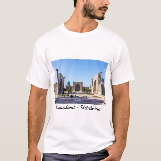 Registan plein - Samarkand, Oezbekistan, Azië T-shirt (Voorkant)