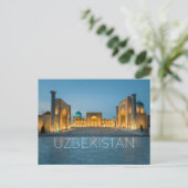 Registan, Samarkand, Ouzbékistan Carte Postale de (Debout devant)