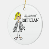 Registered Dietician Keramisch Ornament (Links)