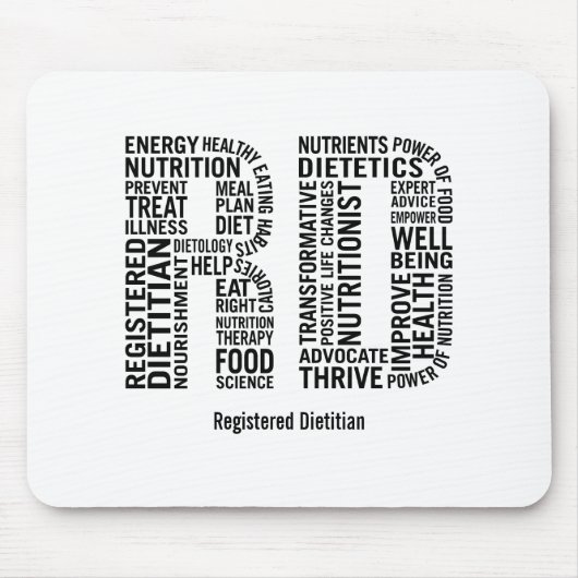 Registered Dietitian RD Muismat personaliseren (Voorkant)