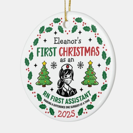 Registered Nurse First Assistant Christmas Tree Keramisch Ornament (Links)