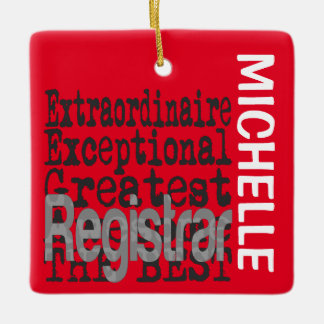 Registrar Extraordinaire CUSTOM Keramisch Ornament