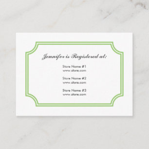 Registratie Kaart met Lotus Square Pattern