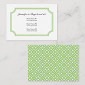 Registratie Kaart met Lotus Square Pattern (Voorkant / Achterkant)