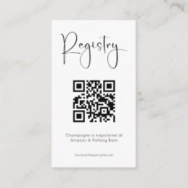 Registratie Modern Vrijgezellenfeest QR-code Informatiekaartje