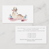 Registre baby shower Carte de cerfs de bois (Devant / Derrière)