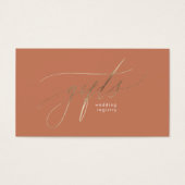 Registre Cadeau Boho Élégant Dusty Orange Terracot (Devant)