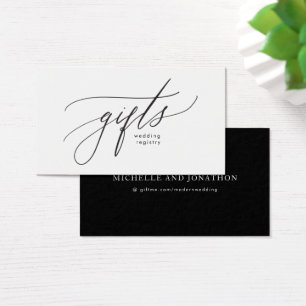 Registre cadeau Mariage moderne en noir et blanc s