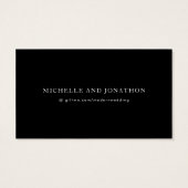 Registre cadeau Mariage moderne en noir et blanc s (Dos)