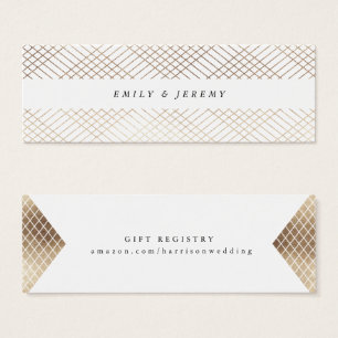Registre de cadeaux Diamond Géométrique White Gold