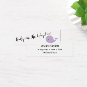 Registre de cadeaux pour bébés avec cartes de cade