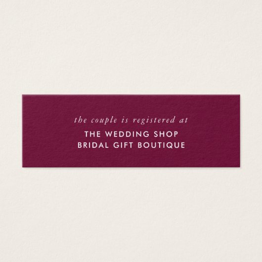 Registre de mariage hivernal de folie et de pin (Devant)