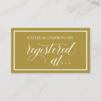 Registre des mariages - Cartes de puits d'attente