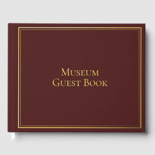 Registre des visiteurs de musée vert or Sign In