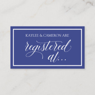 Registre mariage / Inscrit Sur Cartes - Royal Blue