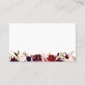 Registre Mariage marsala et rose Insérez les carte (Dos)